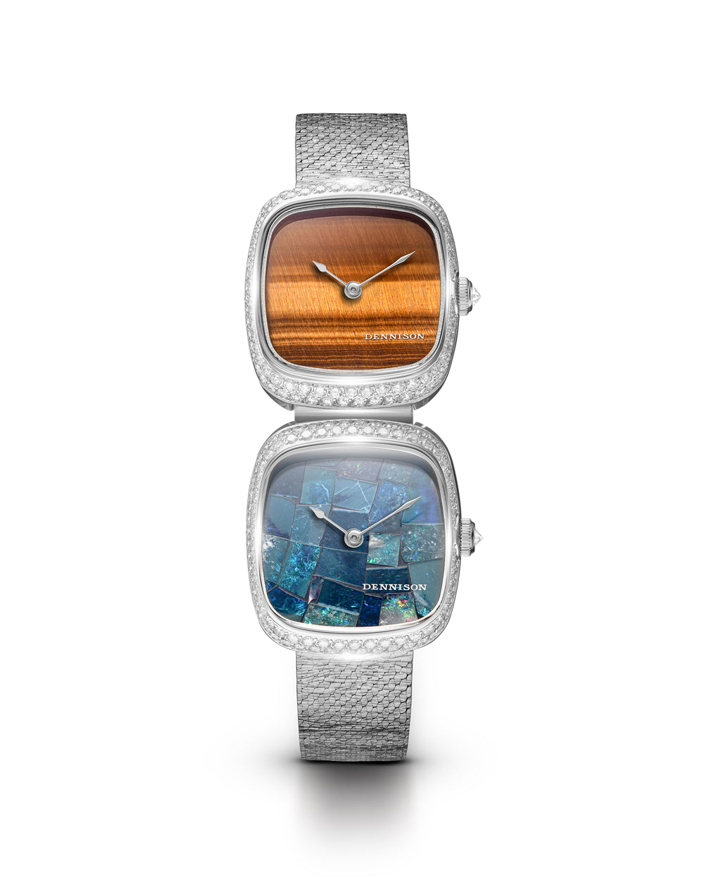 Dual Time Mini – Tiger Eye & Opal