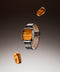 Natural Stone Tiger Eye In Steel