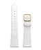White Embossed Croc Strap