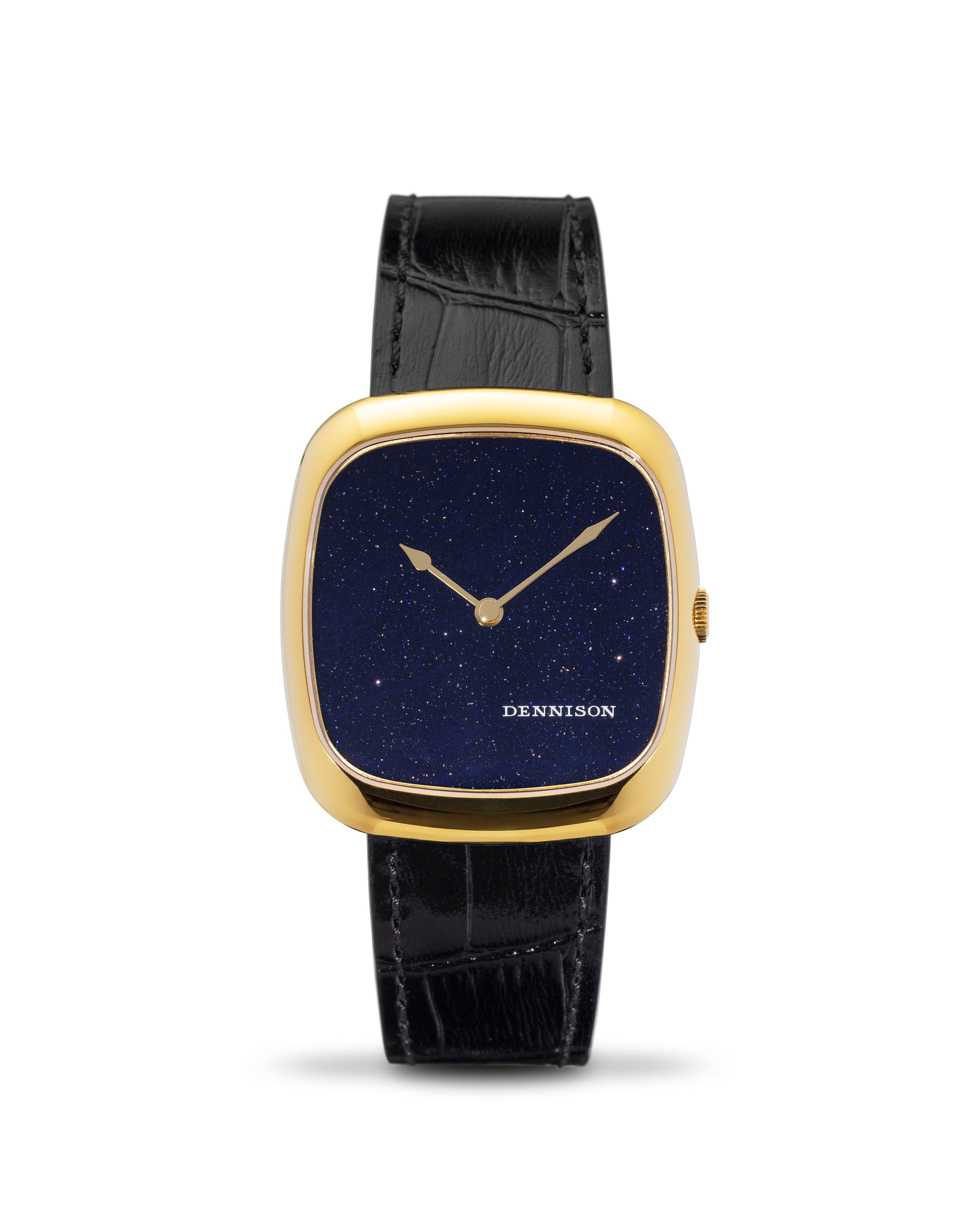 Midnight Aventurine in Gold Stainless